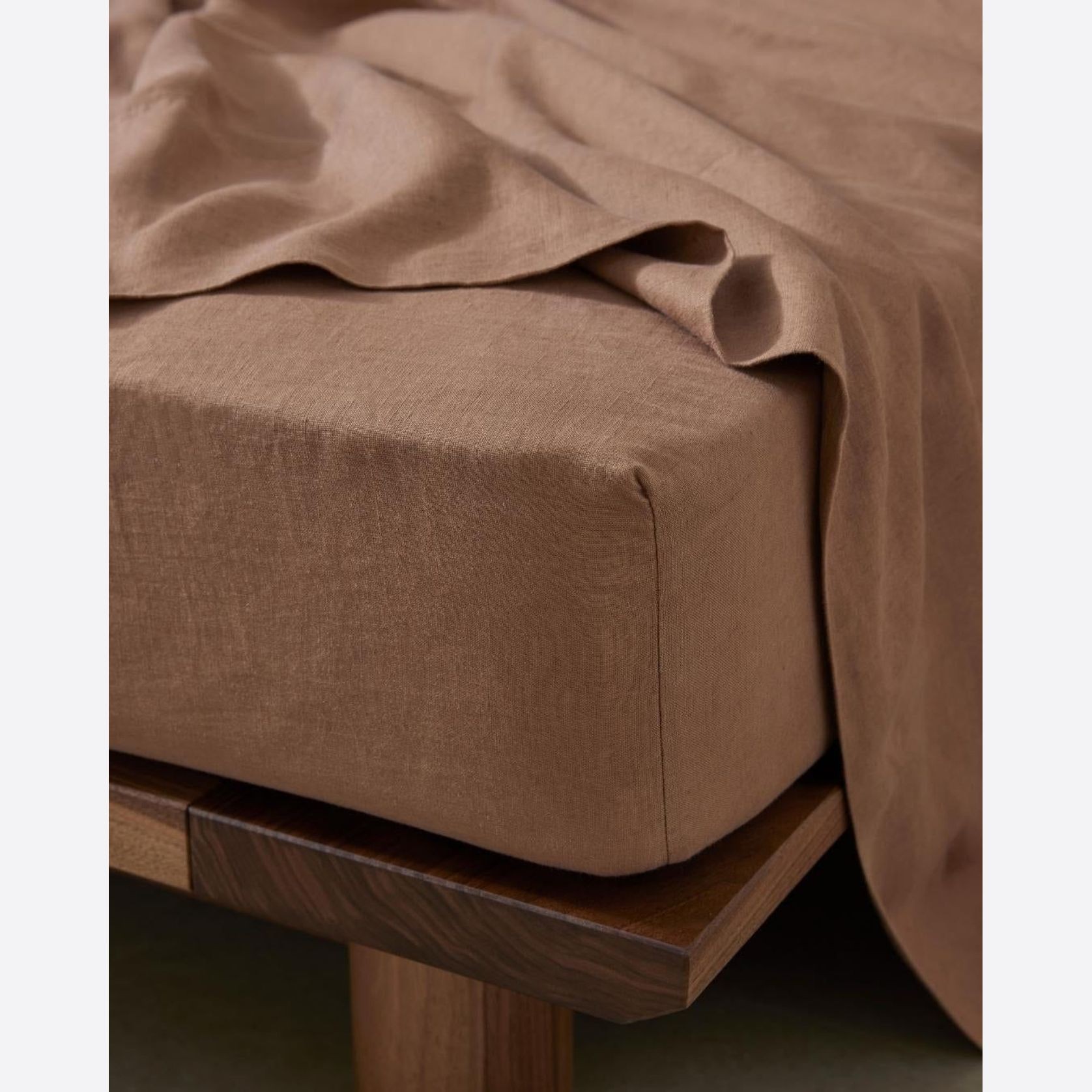 Ravello Linen Flat Sheet - Biscuit | Weave Home Bed Linen gallery detail image