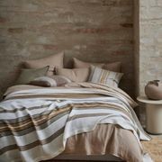 Ravello Linen Flat Sheet - Shell | Weave Home Bed Linen gallery detail image