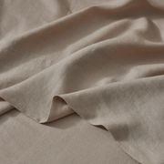 Ravello Linen Fitted Sheet - Shell | Weave Home Bed Linen gallery detail image