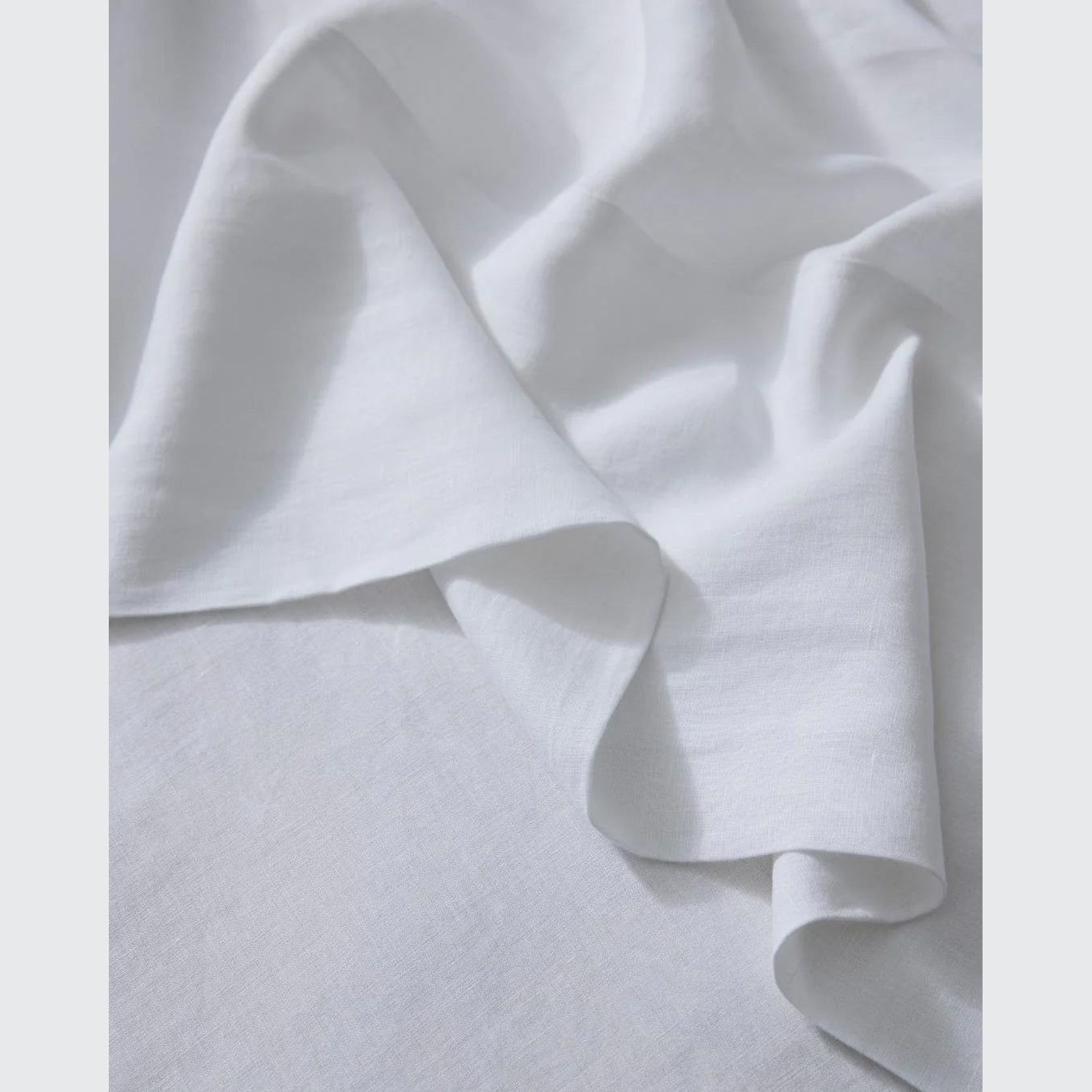 Ravello Linen Flat Sheet - White | Weave Home Bed Linen gallery detail image
