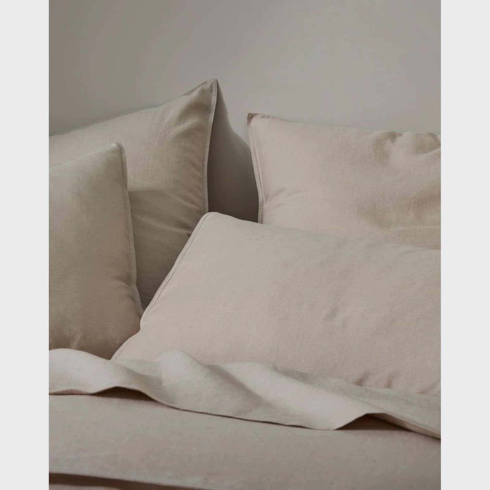 Ravello Linen Flat Sheet - Shell | Weave Home Bed Linen gallery detail image