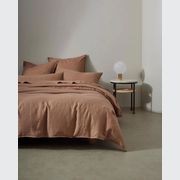 Ravello Linen Fitted Sheet - Biscuit | Weave Home Bed Linen gallery detail image