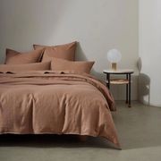 Ravello Linen Fitted Sheet - Biscuit | Weave Home Bed Linen gallery detail image