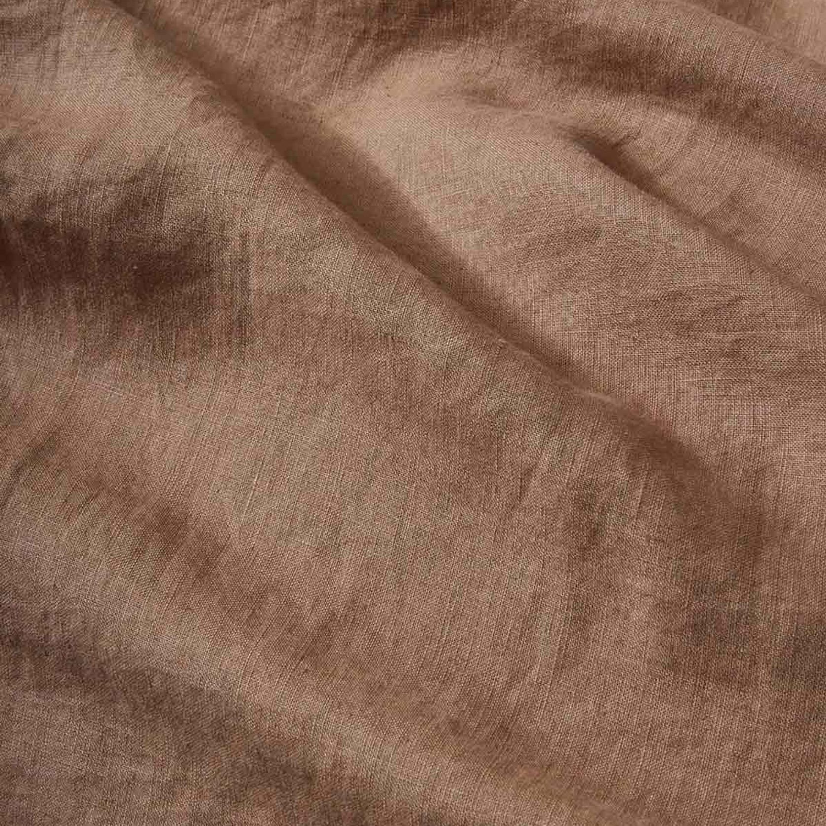 Ravello Linen Fitted Sheet - Biscuit | Weave Home Bed Linen gallery detail image
