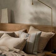 Ravello Linen Fitted Sheet - Shell | Weave Home Bed Linen gallery detail image
