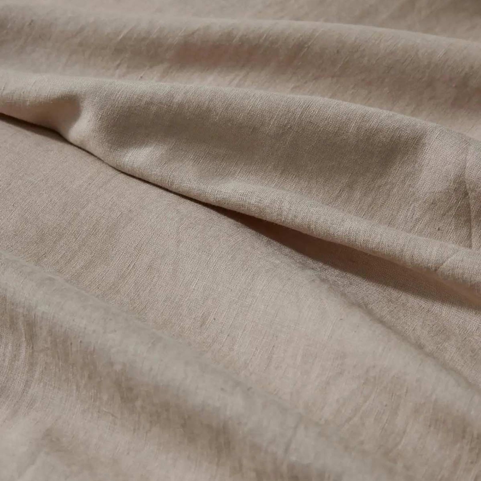 Ravello Linen Fitted Sheet - Shell | Weave Home Bed Linen gallery detail image
