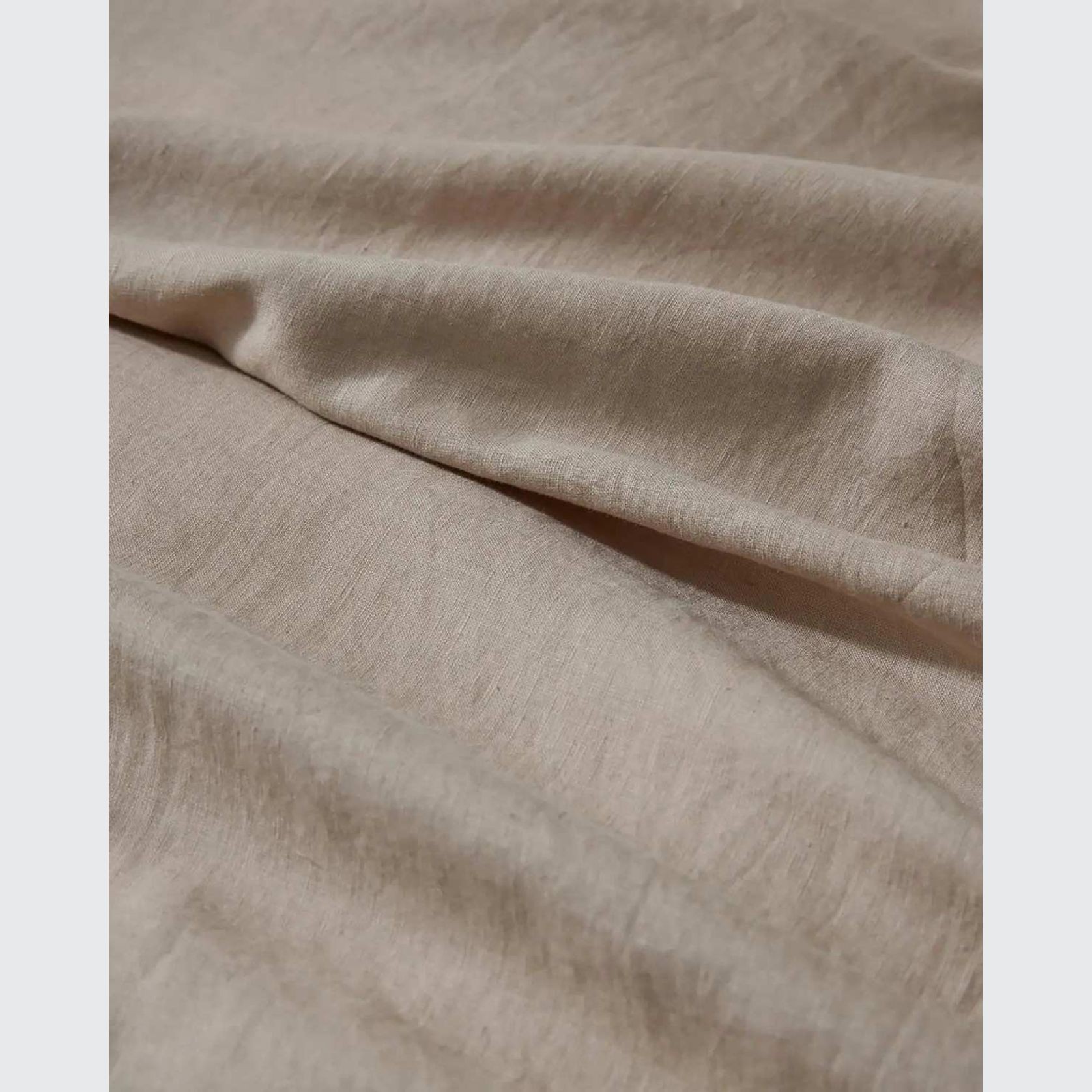 Ravello Linen Fitted Sheet - Shell | Weave Home Bed Linen gallery detail image