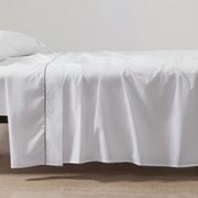Cotton Percale Flat Sheets with Piping gallery detail image