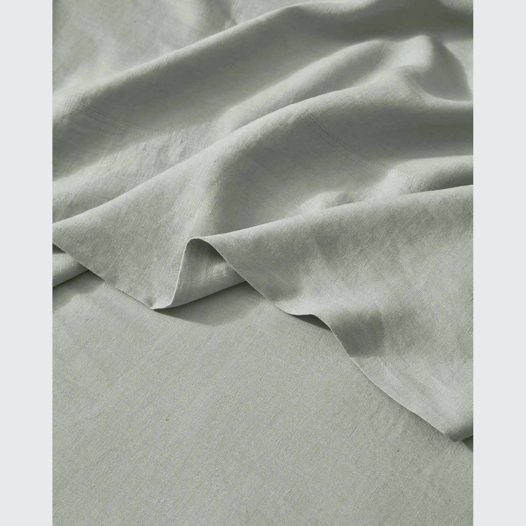 Ravello Linen Quilt Cover - Sage | Weave Home Bed Linen gallery detail image