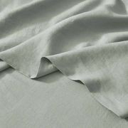 Ravello Linen Fitted Sheet - Sage | Weave Home Bed Linen gallery detail image