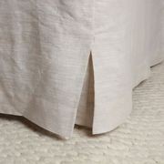 French Flax Linen Bed Skirt - Natural Oat - Queen gallery detail image