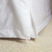 100% Stonewashed Cotton Bed Skirt- White gallery detail image