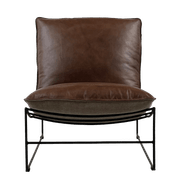 Leonardo Leather Lounge Chair gallery detail image