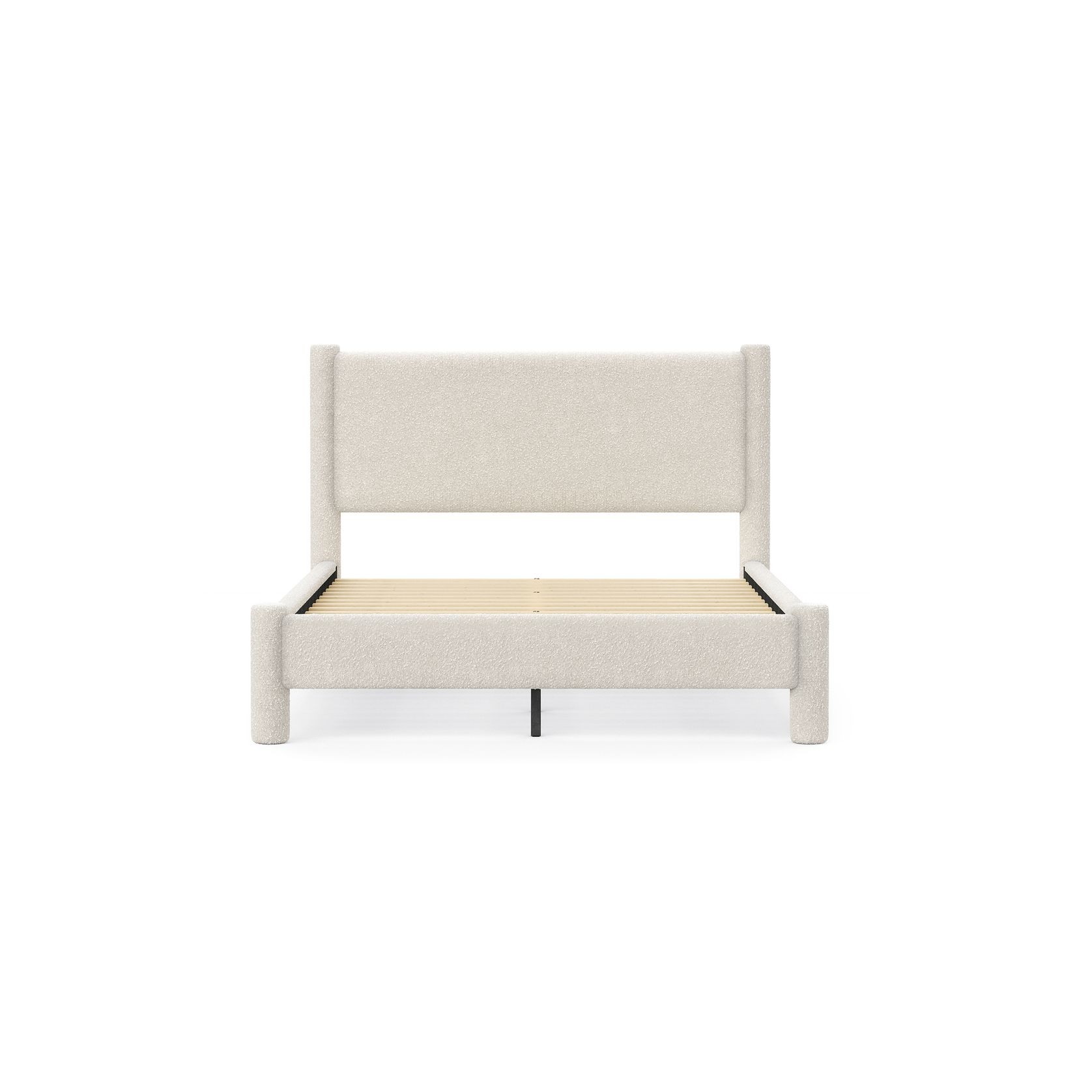 Liora Four Post Queen Bed Frame | Cream Boucle gallery detail image