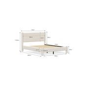 Liora Four Post Queen Bed Frame | Cream Boucle gallery detail image
