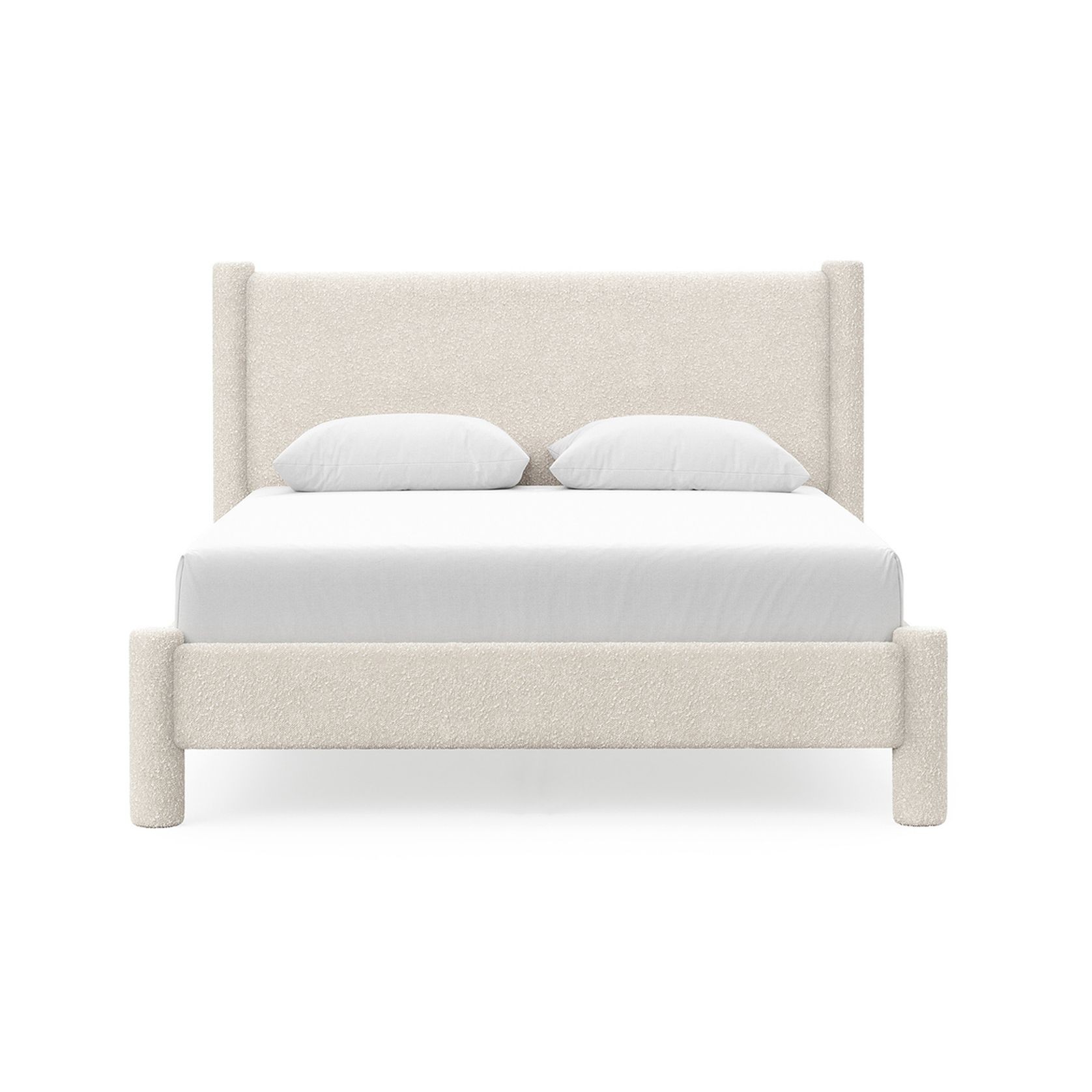 Liora Four Post Queen Bed Frame | Cream Boucle gallery detail image