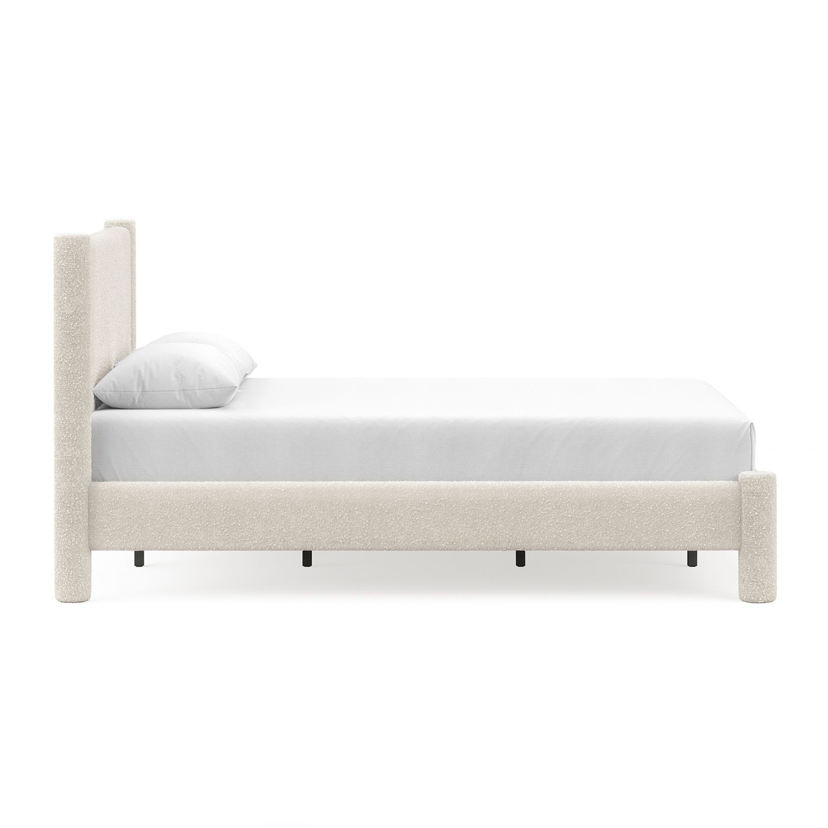 Liora Four Post Queen Bed Frame | Cream Boucle gallery detail image
