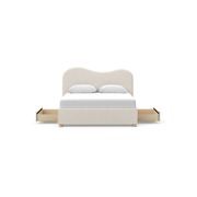 Aira Queen 2 Drawer Storage Bed Frame | Cream Boucle gallery detail image