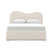 Aira Queen 2 Drawer Storage Bed Frame | Cream Boucle gallery detail image