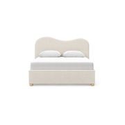 Aira Queen 2 Drawer Storage Bed Frame | Cream Boucle gallery detail image