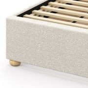 Aira Queen 2 Drawer Storage Bed Frame | Cream Boucle gallery detail image