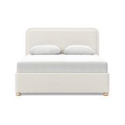 Lanore Queen 2 Drawer Storage Bed Frame | Canvas Ivory gallery detail image
