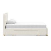 Lanore Queen 2 Drawer Storage Bed Frame | Canvas Ivory gallery detail image