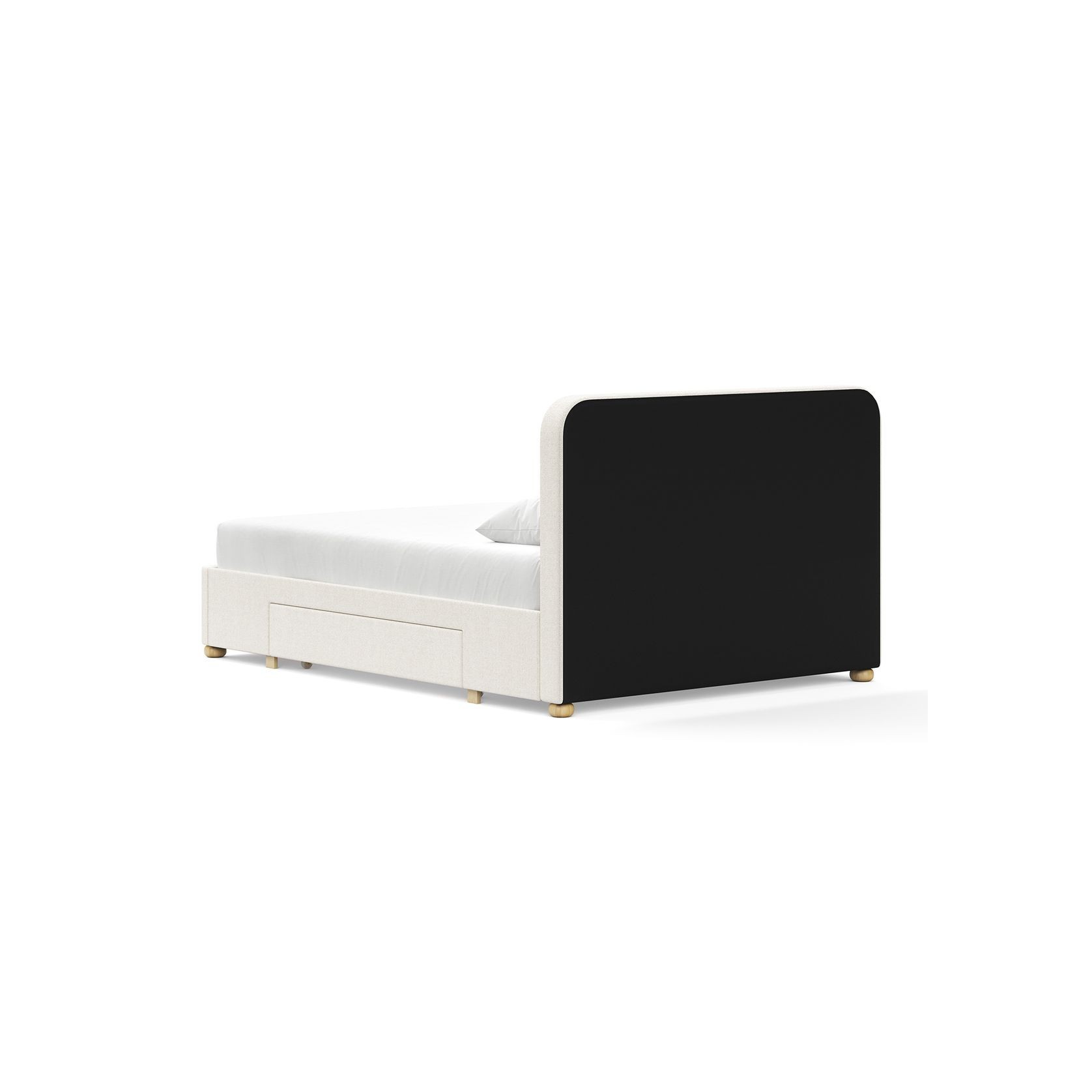 Lanore Queen 2 Drawer Storage Bed Frame | Canvas Ivory gallery detail image