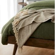 Franki Double Hardwood Bed Base | Walnut gallery detail image