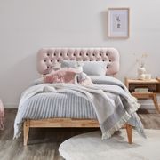 Halo King Single Bed Frame | Natural Hardwood gallery detail image
