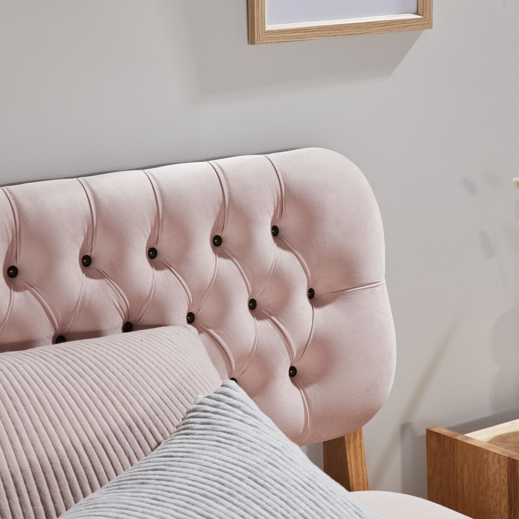 Halo King Single Bed Frame | Natural Hardwood gallery detail image
