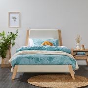 Finn King Single Bed Frame | Natural Hardwood gallery detail image