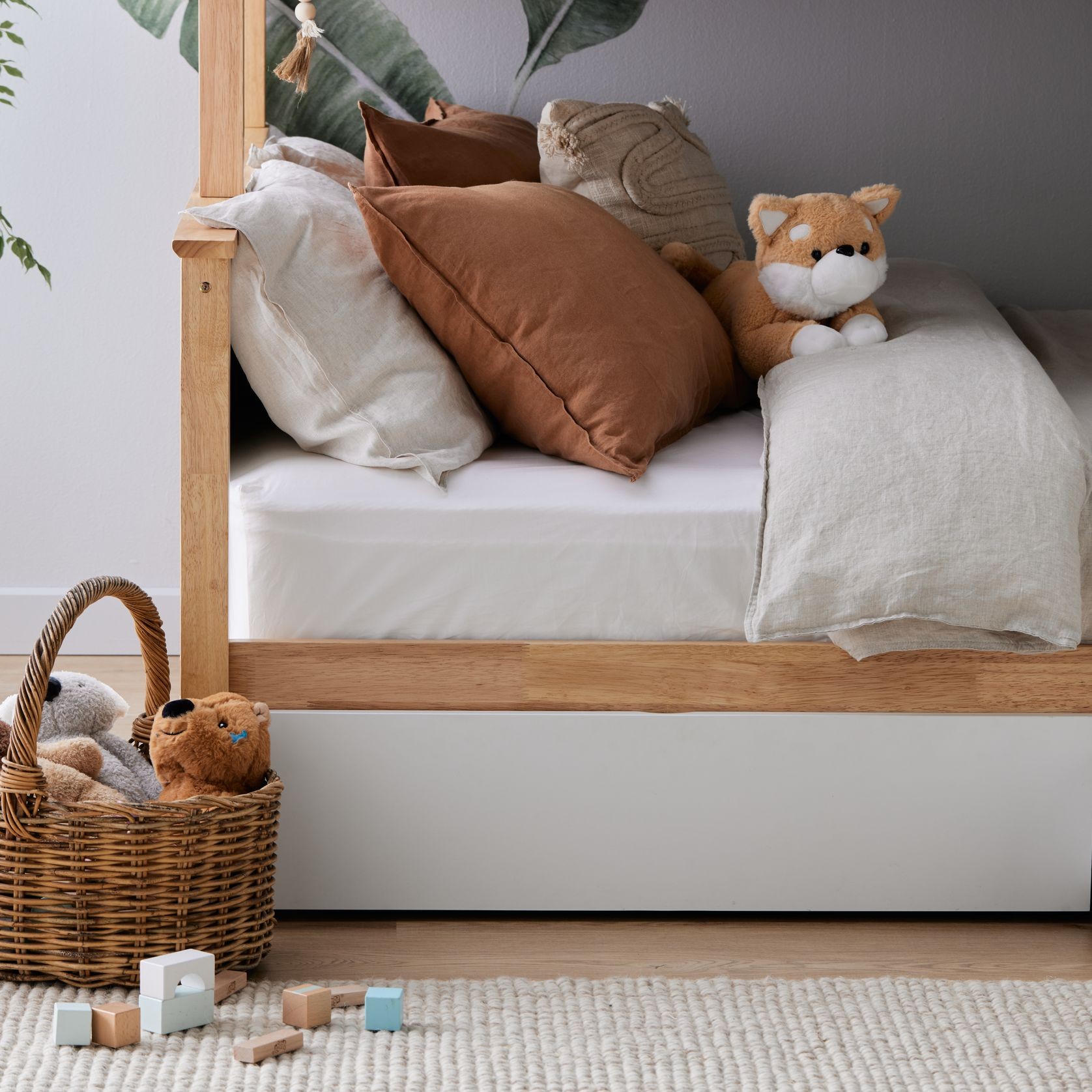Myer Triple Bunk Bed with Storage | Hardwood Frame gallery detail image