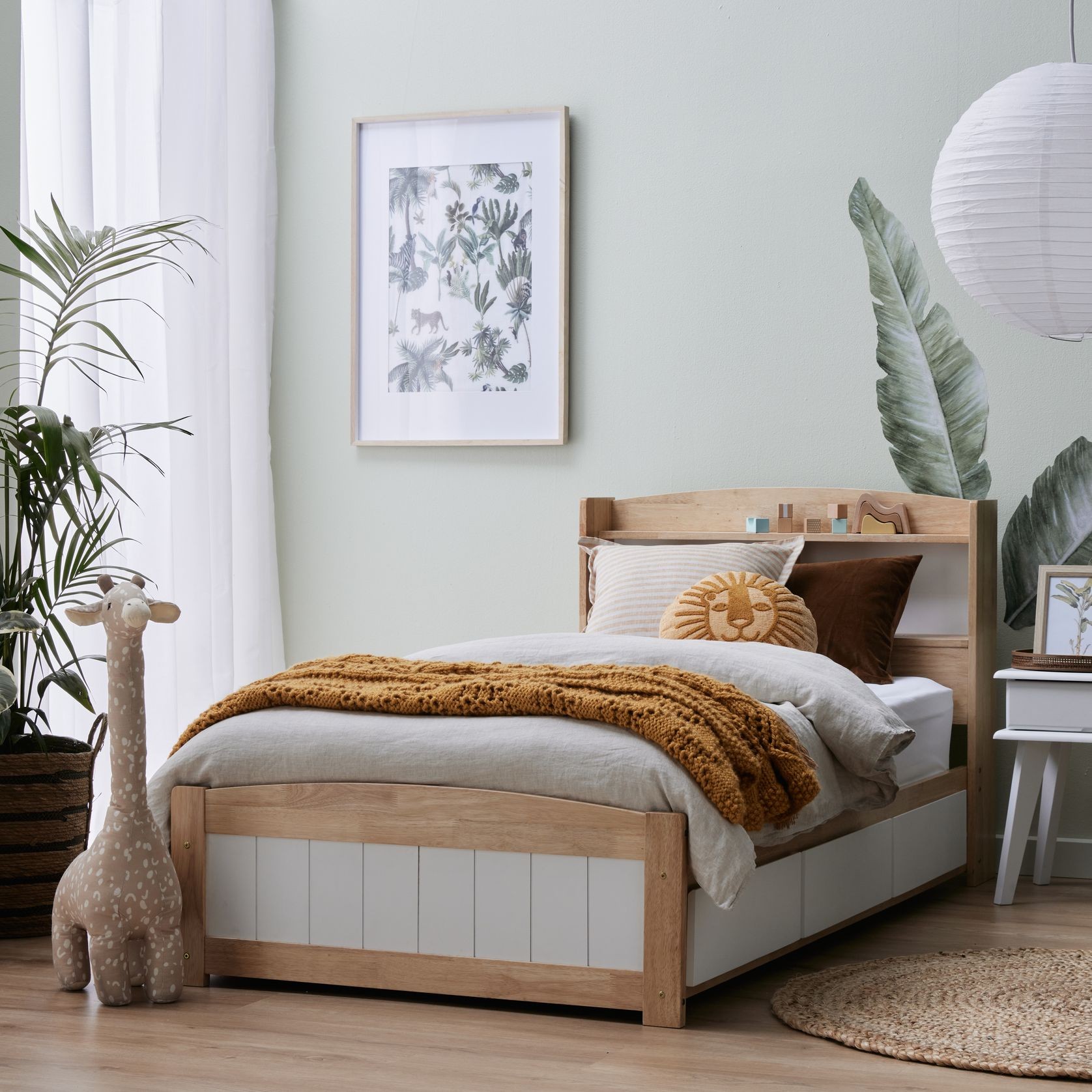 Rio Toddler Single Storage Bed | Hardwood Frame gallery detail image