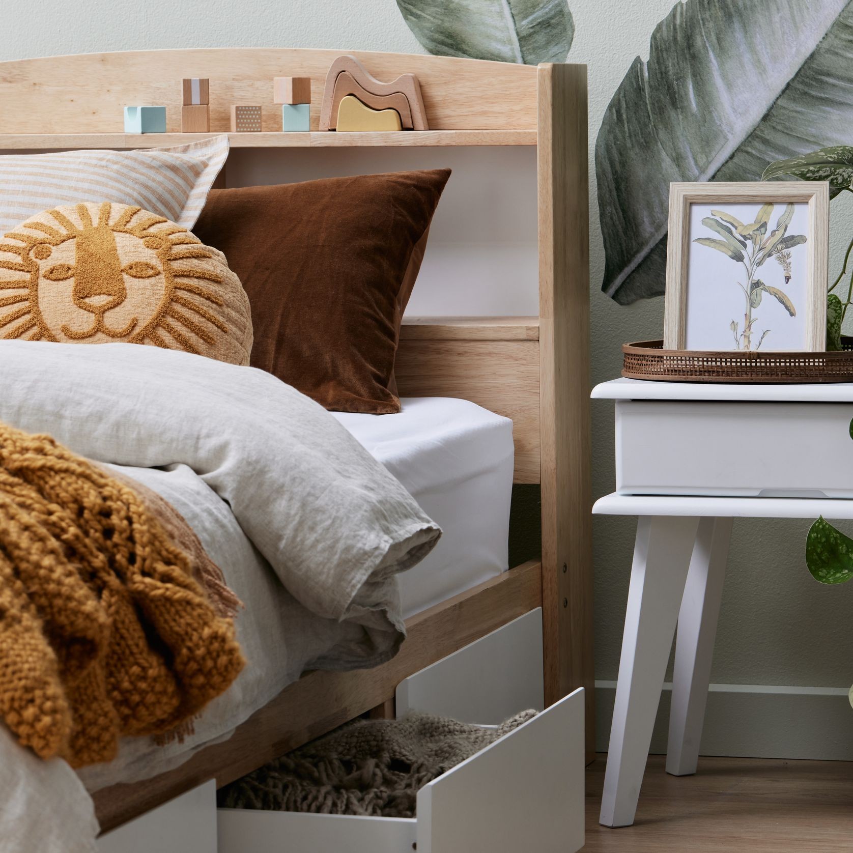 Rio Toddler Single Storage Bed | Hardwood Frame gallery detail image