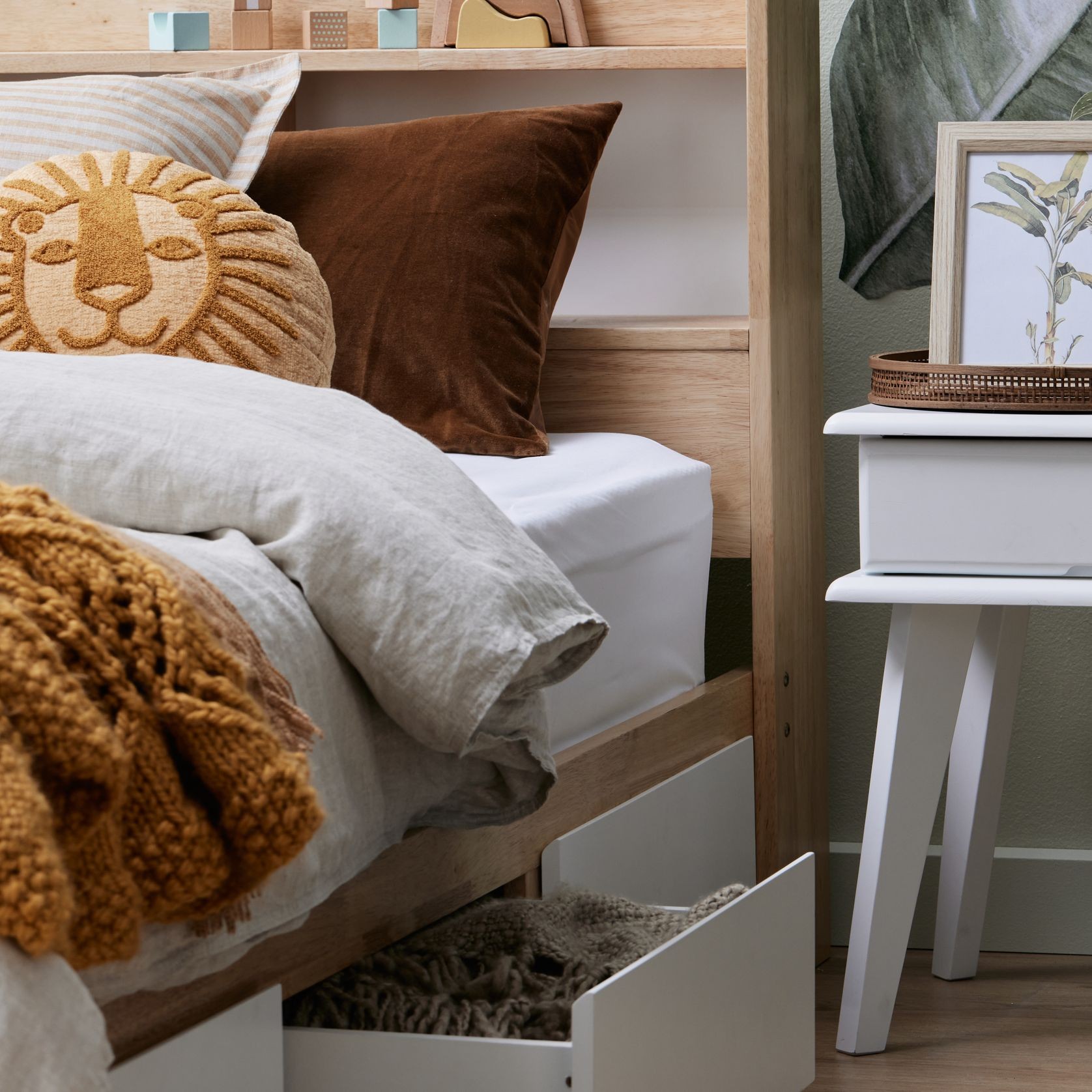 Rio Toddler Single Storage Bed | Hardwood Frame gallery detail image