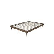 Franki Double Hardwood Bed Base | Walnut gallery detail image