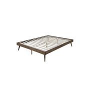 Franki Double Hardwood Bed Base | Walnut gallery detail image