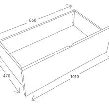 Myer King Single Bunk Bed with Storage | Walnut & White gallery detail image