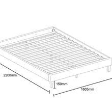 Cannes Queen Upholstered Bed Base | Beige gallery detail image