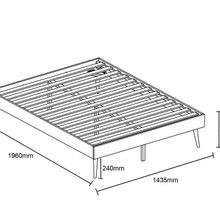 Franki Double Hardwood Bed Base | Walnut gallery detail image