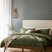 Franki 2PCE Double Headboard and Base Bundle Walnut gallery detail image
