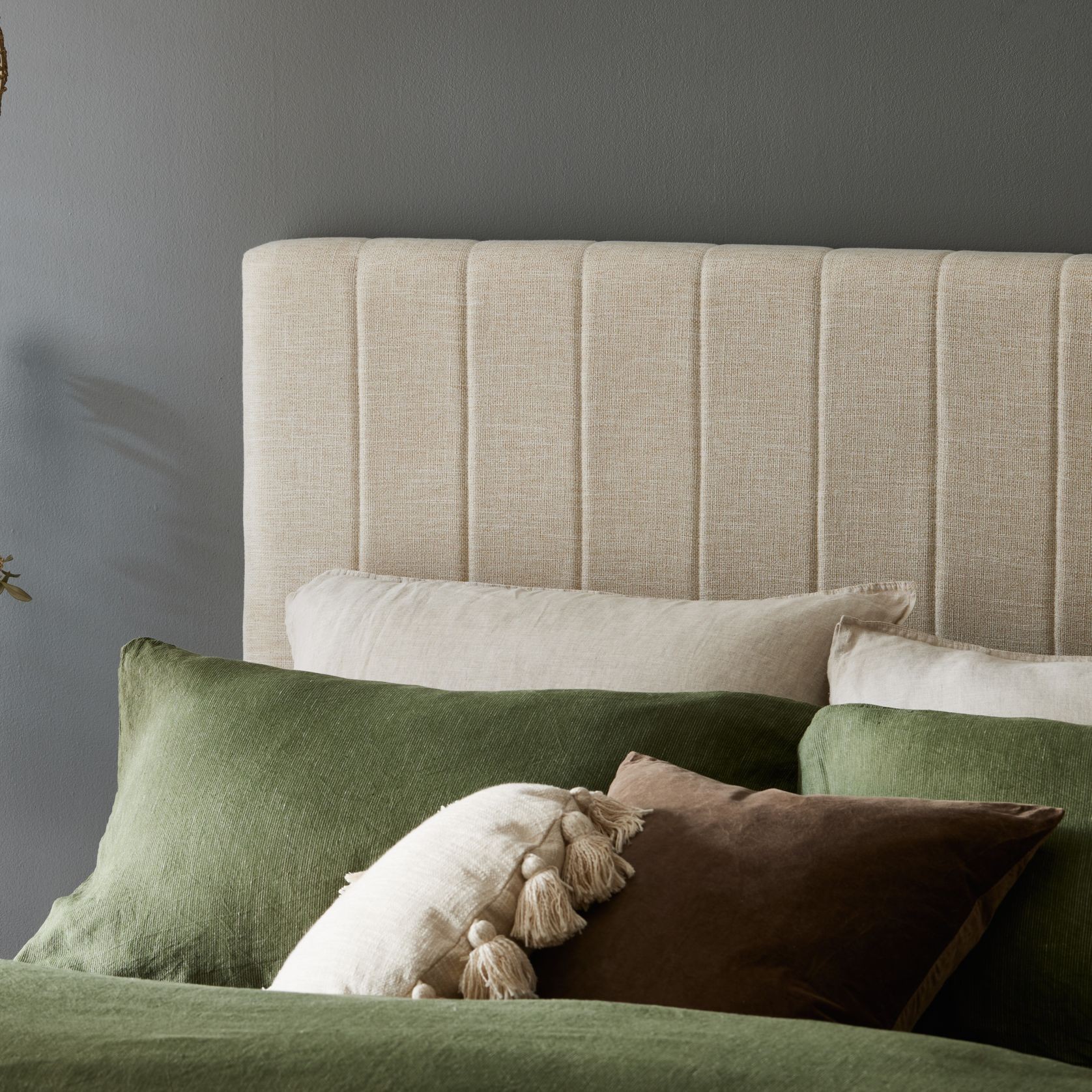 Franki 2PCE Double Headboard and Base Bundle Walnut gallery detail image