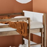 Myer King Single Bunk Bed with Storage | Walnut & White gallery detail image