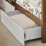 Myer King Single Bunk Bed with Storage | Walnut & White gallery detail image