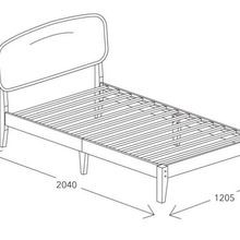 Aspen Toddler Single Bed | Natural Hardwood gallery detail image