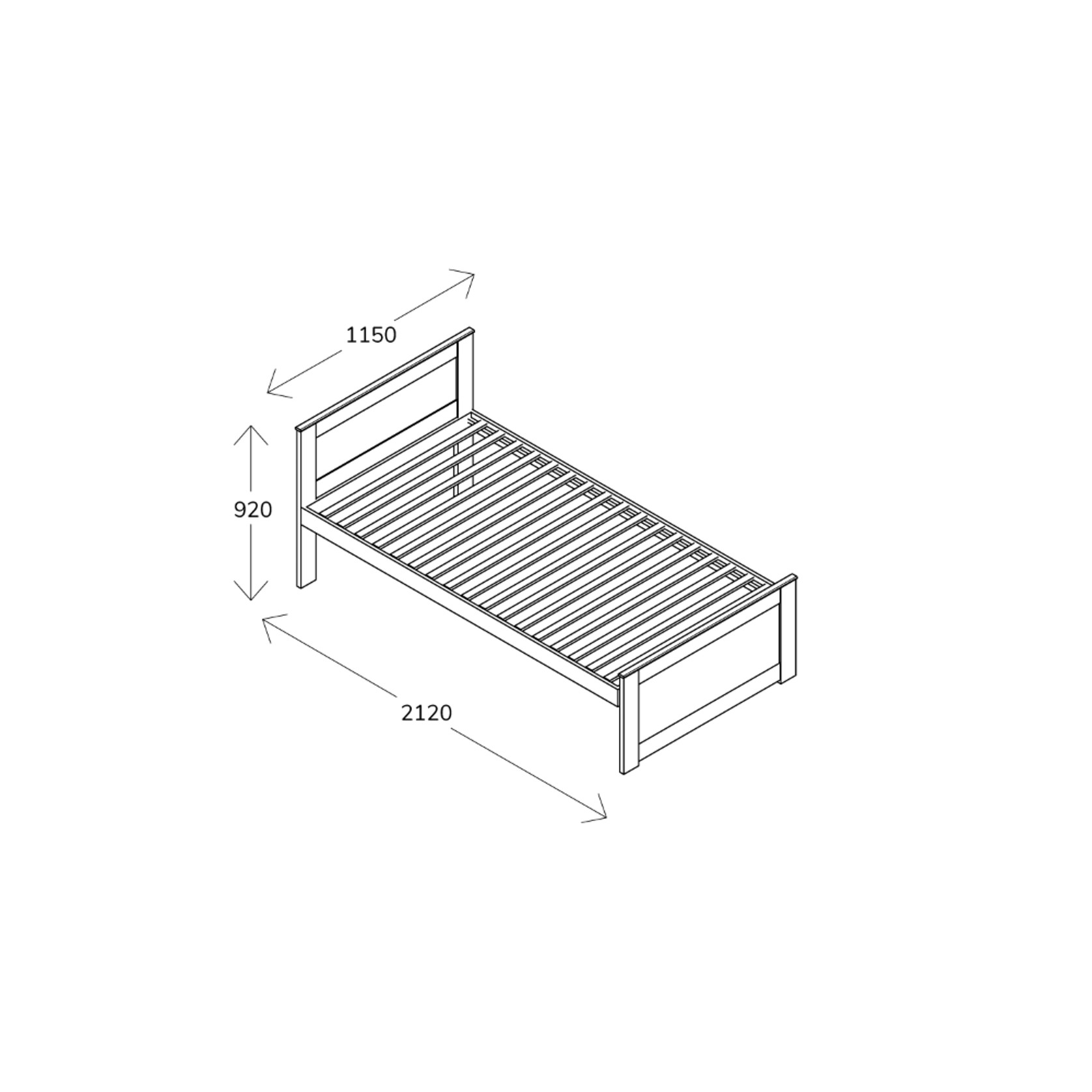 Coco King Single Bed with Storage | Natural Hardwood gallery detail image