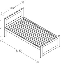 Coco King Single Bed with Trundle | Natural Hardwood gallery detail image