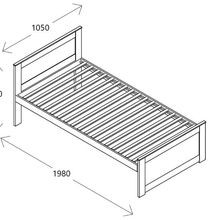 Coco Single Bed with Trundle | Natural Hardwood Frame gallery detail image