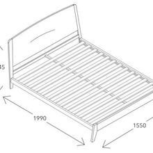 Finn Double Size Bed Frame | Natural Hardwood gallery detail image